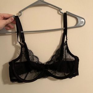 Black Lace Bra